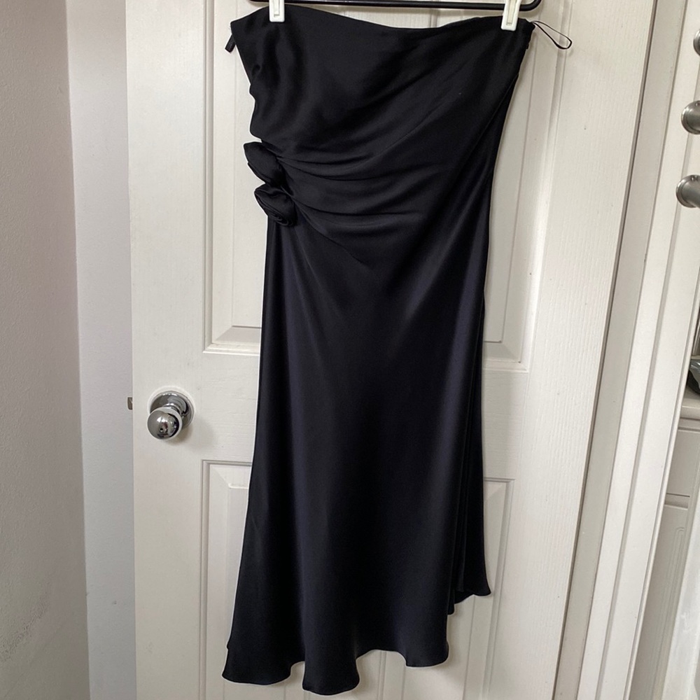 Banana Republic strapless, asymmetrical dress